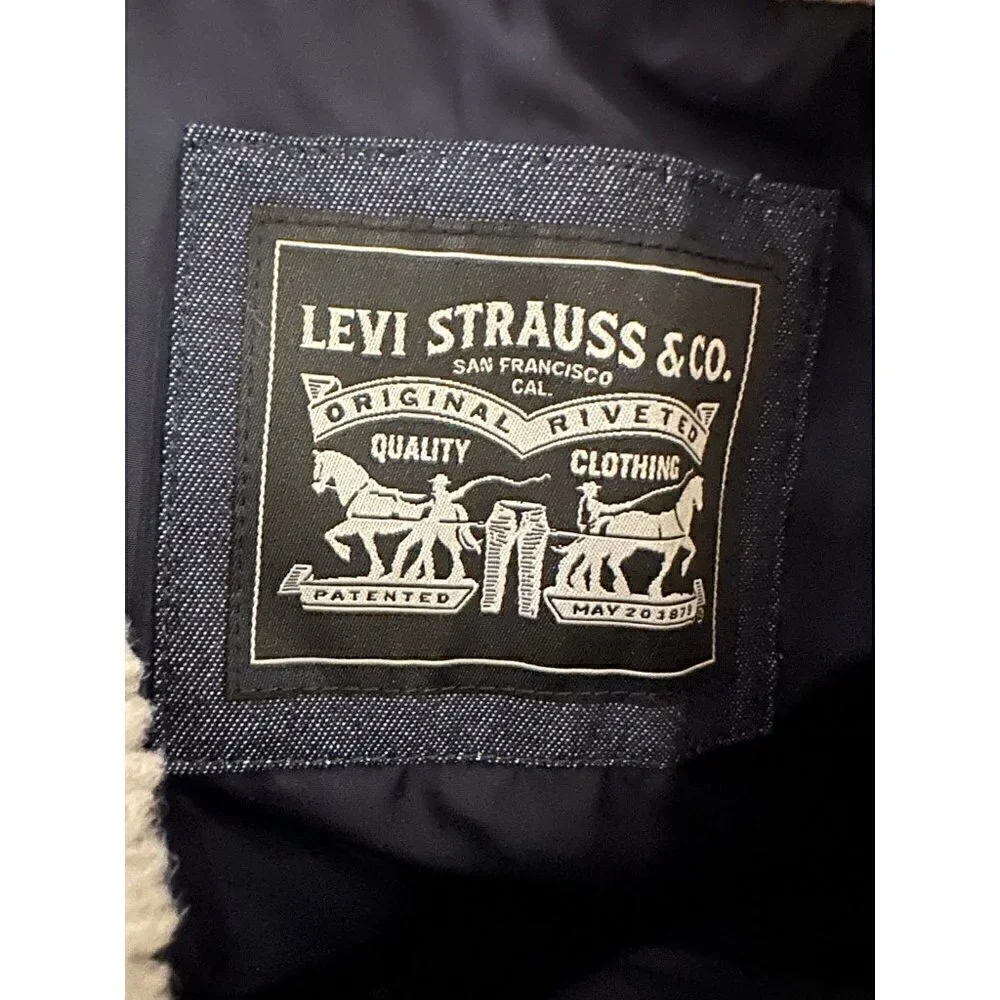 Levi’s men’s woodsman mixed media denim jacket